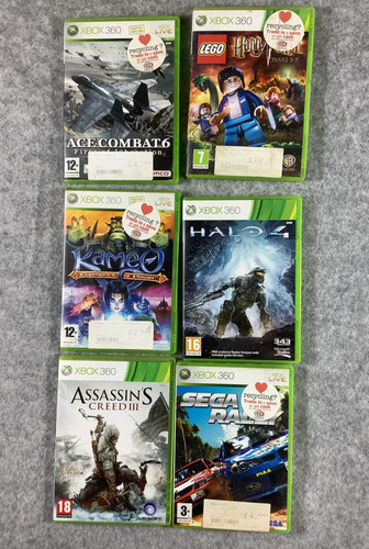 Xbox 360 six games microsoft - six,