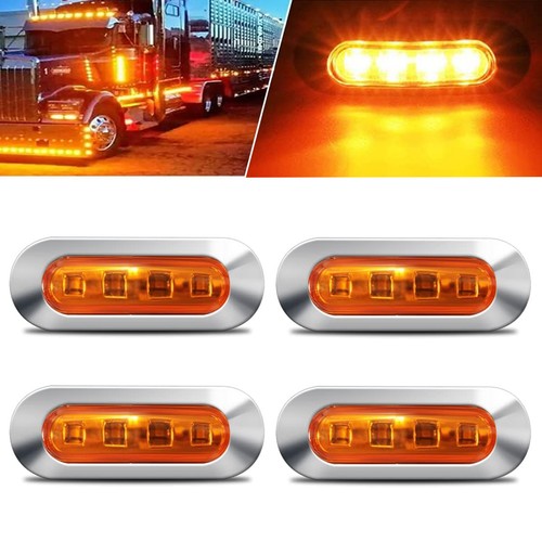 12v 24v amber front - 4x,