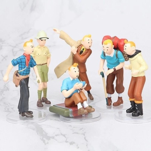 6pcs the adventures tintin - adventures,
