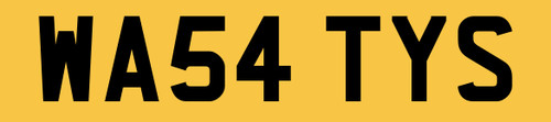 Watty number plate wa54 tys - watty,