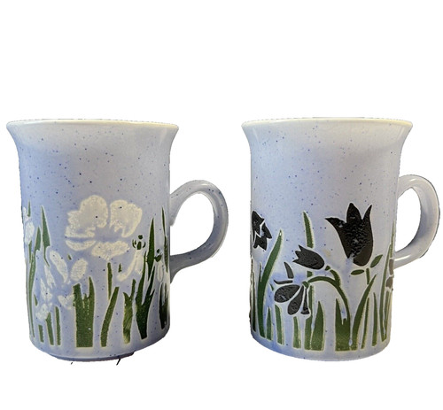 Vintage churchill mugs blue - mugs,