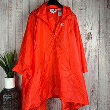 Adidas Originals Womens Orange Rain Mac Size Small