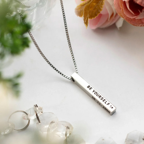 Vertical bar cuboid pendant - bar,