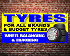 TYRE BANNER OUTDOOR SIGNS TYRES VINYL BANNERS PVC BUSINESS SIGN FOR GARAGE