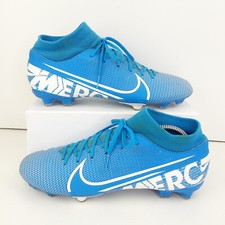 Nike Mens Football Boots UK 7.5 Blue White Superfly 7 Academy FG Shoes EUR 42