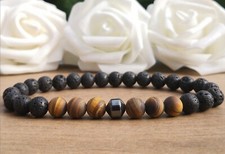 Frosted Tiger's Eye & Hematite