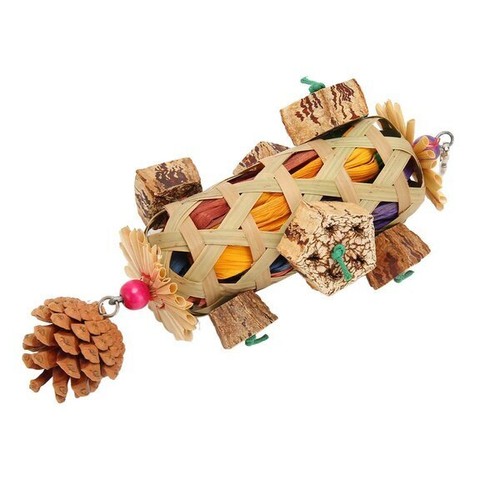 Bird chewing toy shredding - chewing,