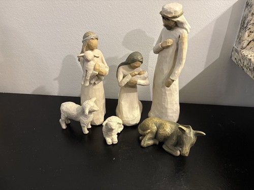 Willow tree nativity set resin - willow,