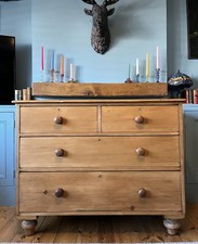 Antique Victorian Pine Chest