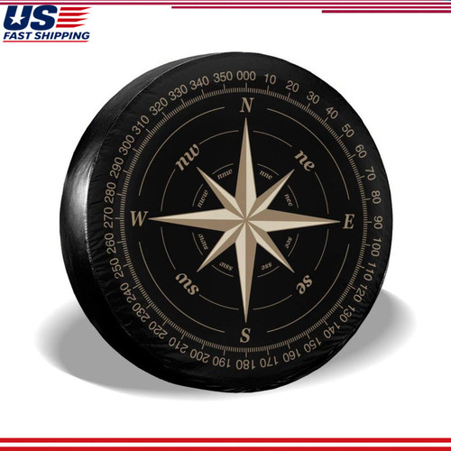 Black spare tire cover - black,