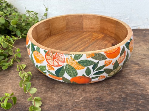 Wooden bowl serving salad - bowl,