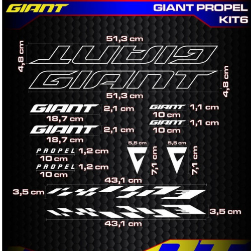 Giant propel vinyl decals - giant,