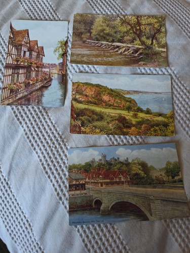 Salmon vintage postcards - salmon, postcards/