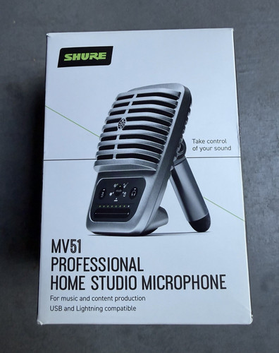 Shure mv51 silver condenser - mv51,