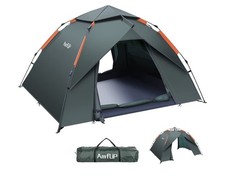Amflip Camping Tent Automatic 3 Man Person Instant Tent Pop Up Ultralight Dome