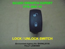SCUDO EXPERT DISPATCH TAXIS LOCK / UNLOCK SWITCH - FITS 2007-15 