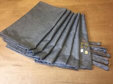 Plain Textured Camper Van Curtain Set STEEL VW T25,Blackout/Magnets