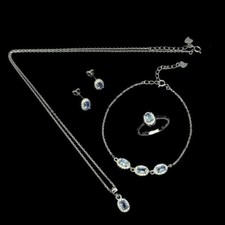 Silver Tanzanite Earring