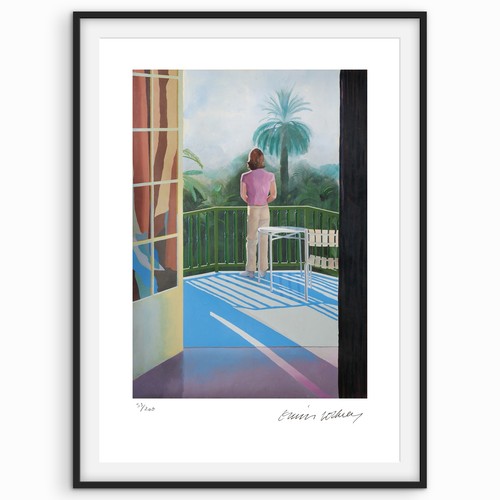 David hockney signed sur - signed,