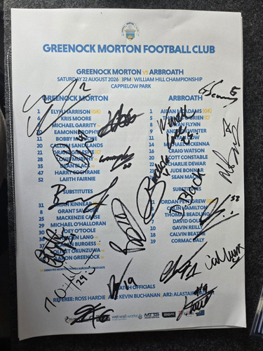 Greenock morton squad signed - greenock,