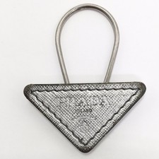 Auth PRADA Keyring Triangle