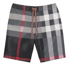 ⭐️ Burberry Check Grey Swim Shorts ⭐️ 100% AUTHENTIC ⭐️ BRAND NEW WITH TAGS ⭐️