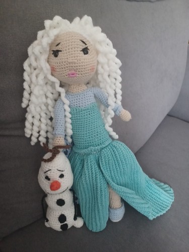 Amigurumi crochet doll elsa - crochet, 'elsa'