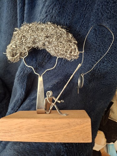Unique fisherman sculpture - fisherman,