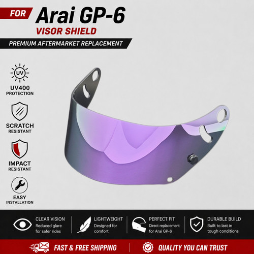 Replace purple shield for arai - shield,
