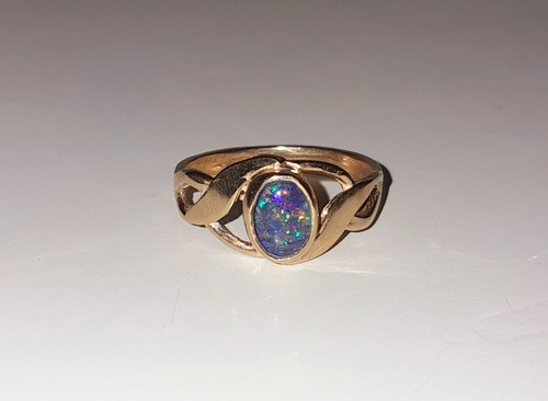 9ct yellow gold vintage black - vintage,