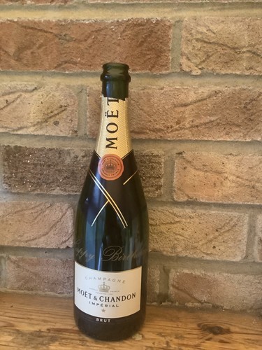 Empty moët and - moët, chandon