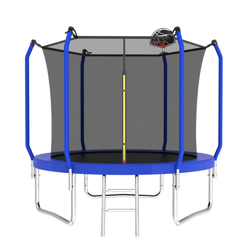 8ft trampoline with - 8ft, basketball