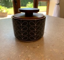 Rare Orla Kiely "Blue  Stem" sugar/trinket pot *PLS READ DESCRIP**SEE MY OTHERS*