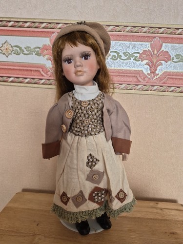 Vintage porcelain doll - 16",