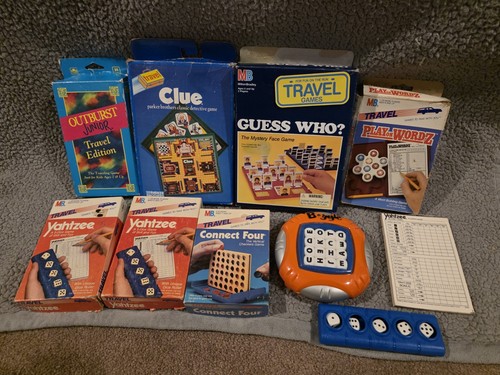 Lot vintage travel games - 9,