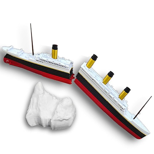 Split half titanic bath - half,