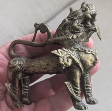 Antique Chinese incense Burner,  Brass Lion!  Good Age!!