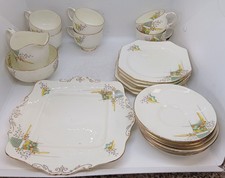 Vintage 1930s Art Deco Paragon Caprice Tea/sandwich Set 21 Piece Set 6 servings