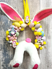 Handmade Easter Wreath for Front Door – Spring Garland