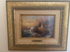 Thomas Kinkade - 'The Light of Peace' - Framed Canvas Print