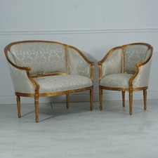 French 2 seater Sofa and 2