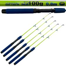 5 X 80CM LINEAEFFE ICE SEA FISHING RODS TRAVEL KAYAK SPINNING WHOLESALE BULK NEW