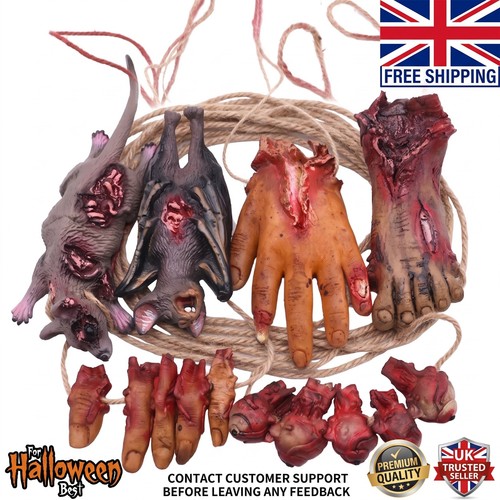 Halloween hanging body parts - halloween,