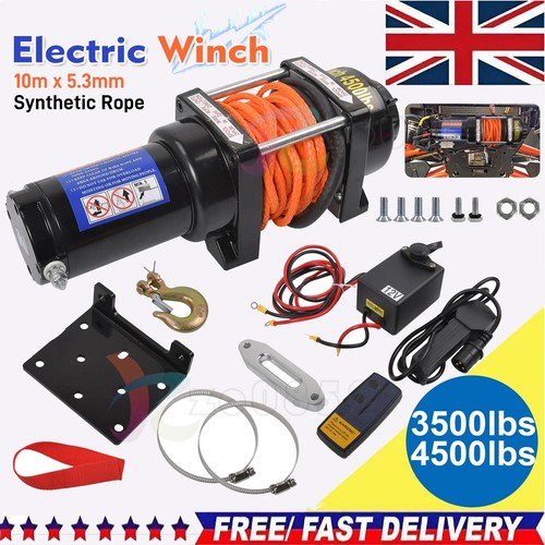 Electric winch 12v synthetic - electric,