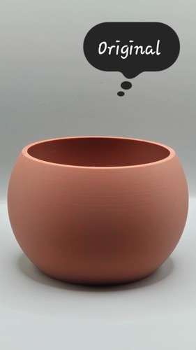 Modern round plant pot - round,