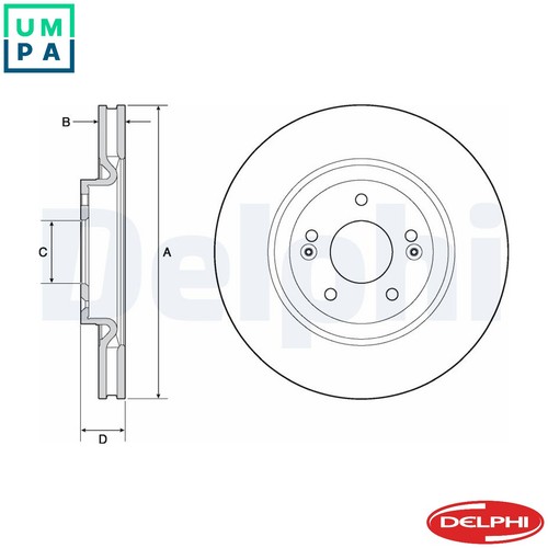 Brake disc bg4683c - bg4683c, for