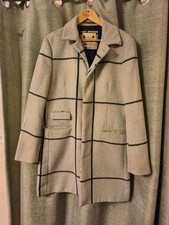 The Spitalfields Clothing Co Luxury Wool Blend Mens Coat Long 42R Grey