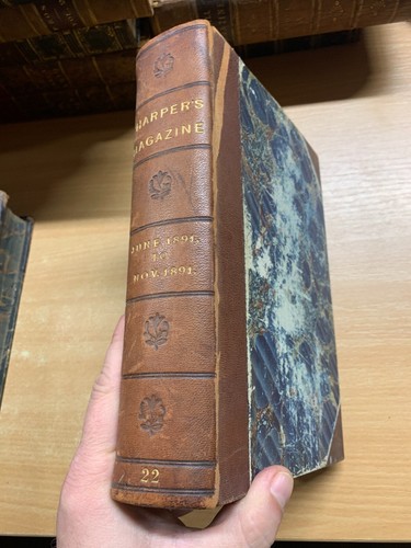 1891 harper magazine - magazine, bound