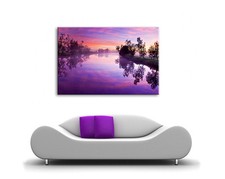 LARGE CANVAS PURPLE SUNSET