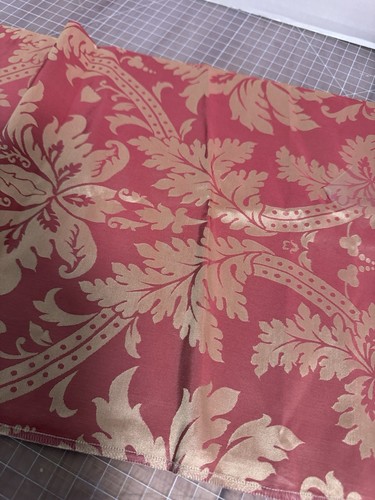 Damask bubblegum gold cotton - ,